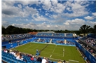 BIRMINGHAM, ENGLAND - JUNE 09: General view of action on Centre Court during the AEGON Classic Tennis Tournament at Edgbaston Priory Club on June 9, 2014 in Birmingham, England. (Photo by Tom Dulat/Getty Images)